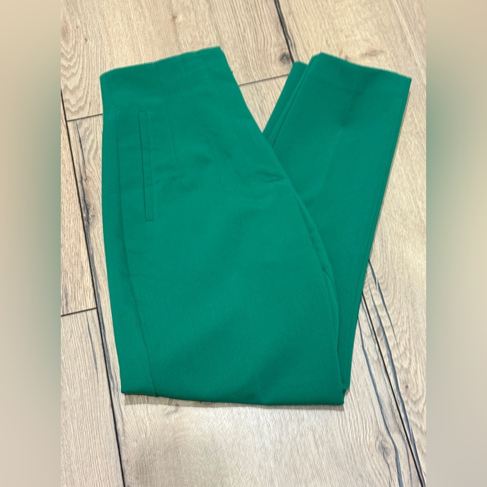 Zara Kelly Green High Waisted Trousers - image 4